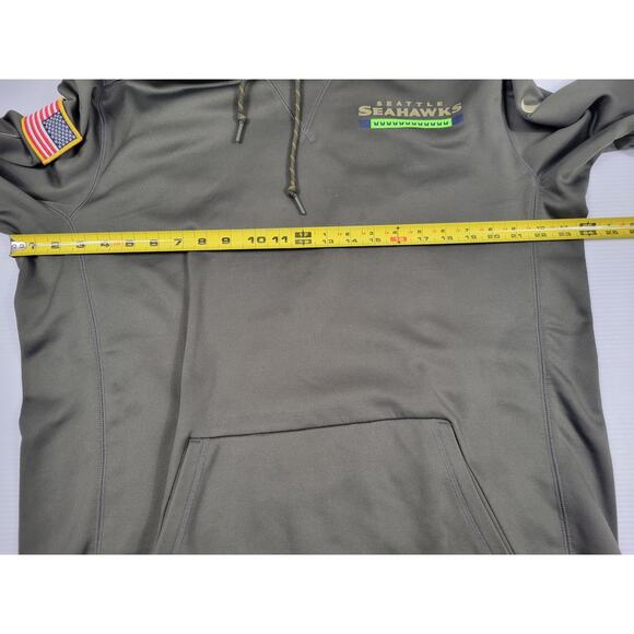 Nike Dri-Fit On Field NFL Seattle Seahawks Salute To Service Hoodie Mens Large - Picture 7 of 9